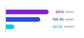 Illustration du Pilotage de projet : KPI 2 : heures passées sur un projet